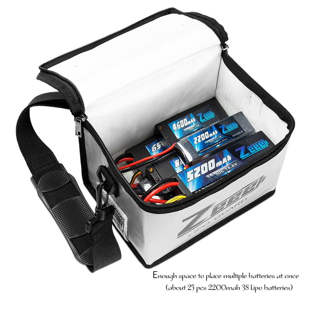 Zeee يبو بطارية آمنة حقيبة 215 - مراجعة Drone Battery Bag وسعره